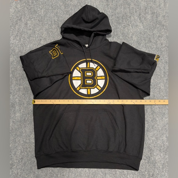 NHL Boston Bruins Black Gildan Hoodie Sweatshirt Men's XL - Picture 5 of 6